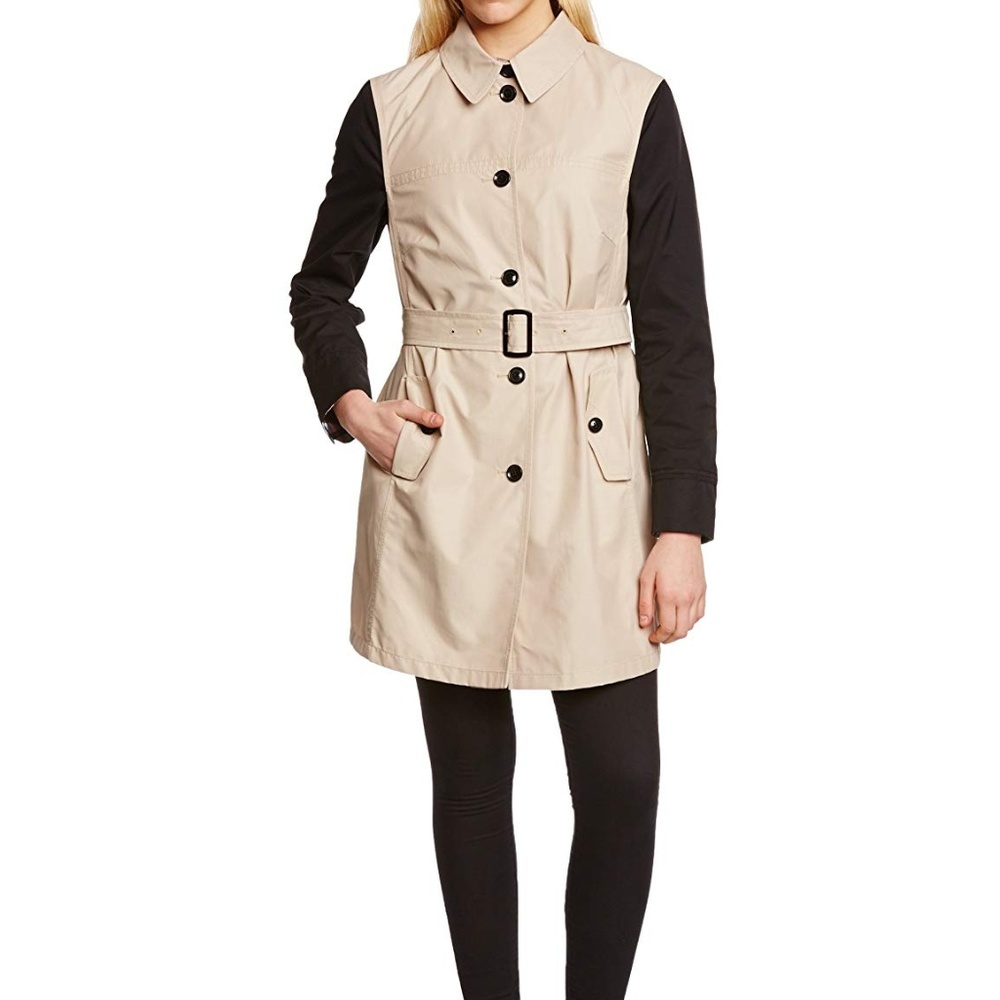 Basler Two Tone Belted Trench